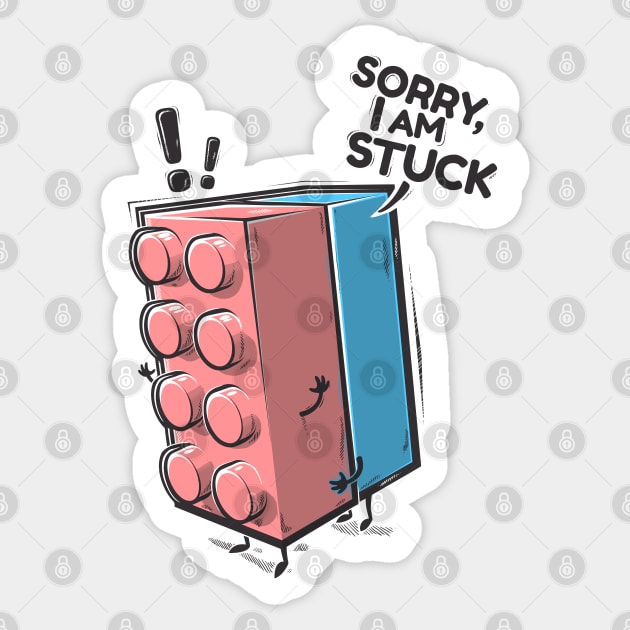 Stuck Sticker by raxarts